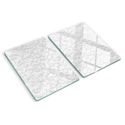 Szklana deska do krojenia Wzór kwiatowy z falami