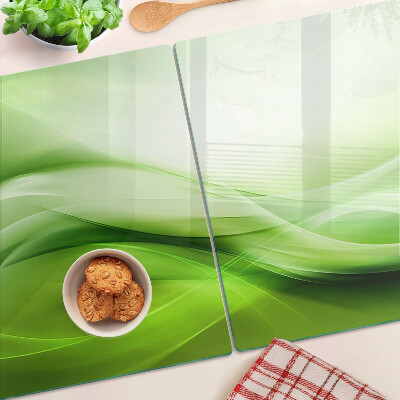 Szklana deska do krojenia Zielone fale i gradienty