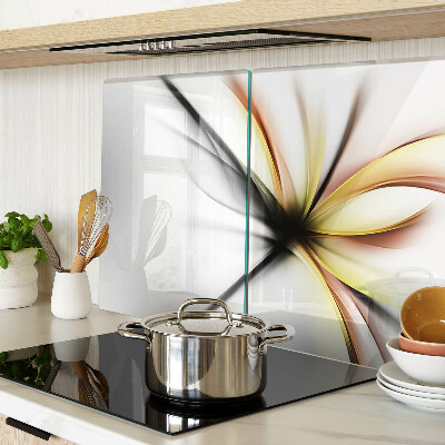 Szklana deska do krojenia Kwiatowy abstrakt z dynamicznymi liniami
