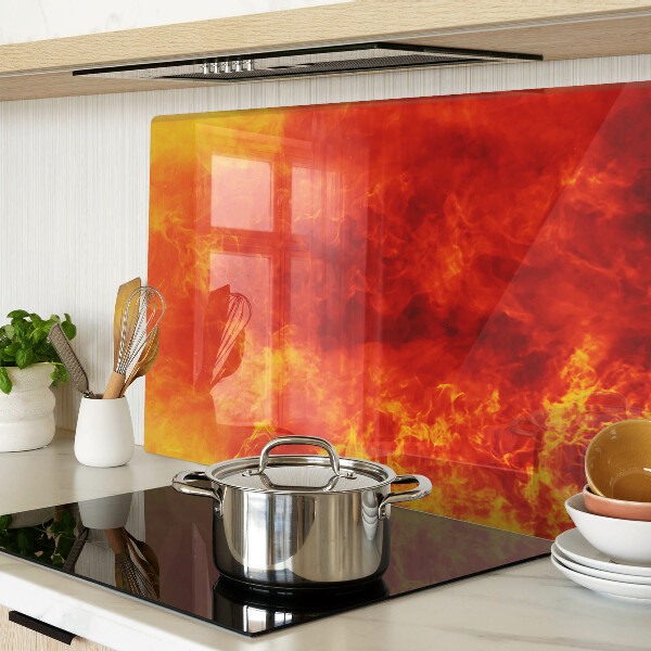 Szklana deska kuchenna Ogień i płomienie