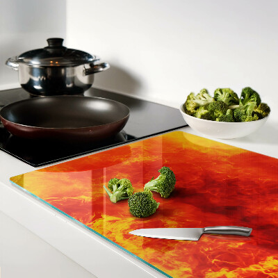 Szklana deska kuchenna Ogień i płomienie