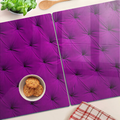 Szklana deska kuchenna Fioletowe pikowanie