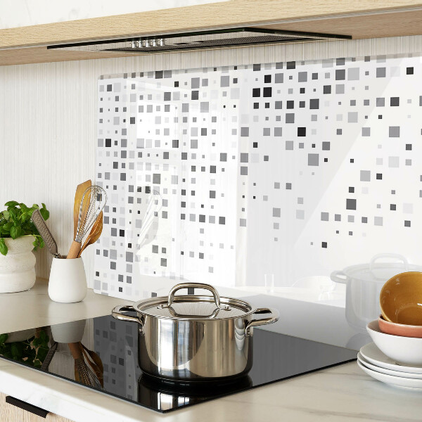 Deska kuchenna szklana Geometryczne wzory w odcieniach szarości