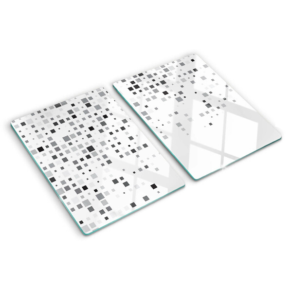 Deska kuchenna szklana Geometryczne wzory w odcieniach szarości