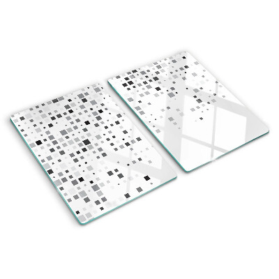 Deska kuchenna szklana Geometryczne wzory w odcieniach szarości