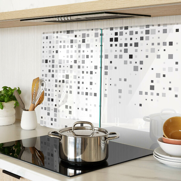 Snijplanken van glas Geometrische patronen in grijstinten