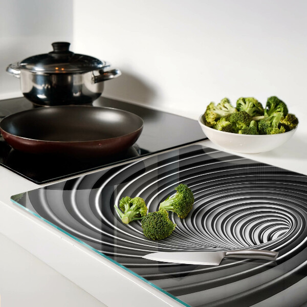 Szklana deska do krojenia Wirujący wzór spiralny