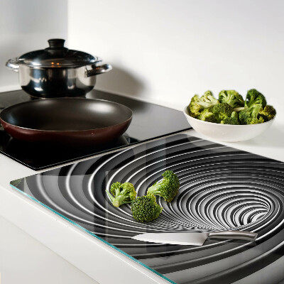 Szklana deska do krojenia Wirujący wzór spiralny