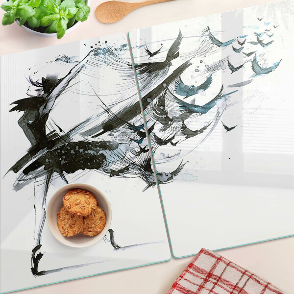 Snijplanken van glas Gevleugelde Dans