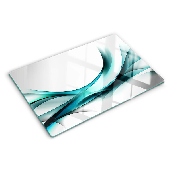 Szklana deska kuchenna Fale w odcieniach niebieskiego
