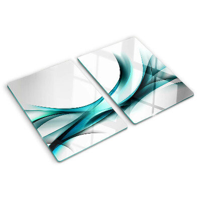 Szklana deska kuchenna Fale w odcieniach niebieskiego
