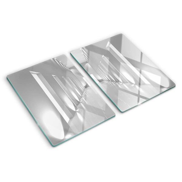 Szklana deska kuchenna Abstrakcyjny labirynt świetlny