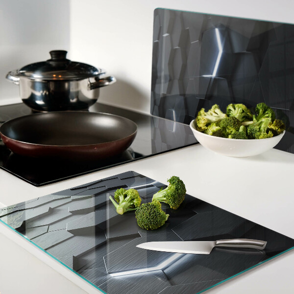 Deska kuchenna szklana Hexagonalny wzór z efektem 3D