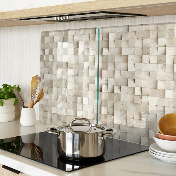 Snijplanken glas Mozaïekmotief in neutrale tinten