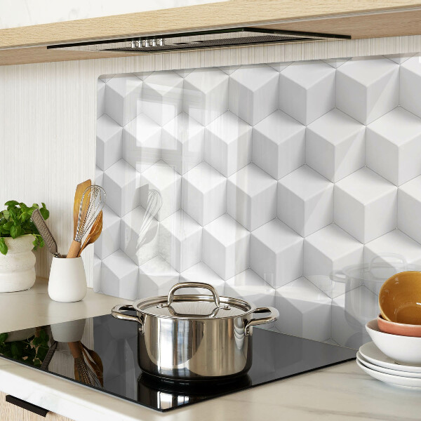 Szklana deska do krojenia Trójwymiarowy wzór heksagonalny