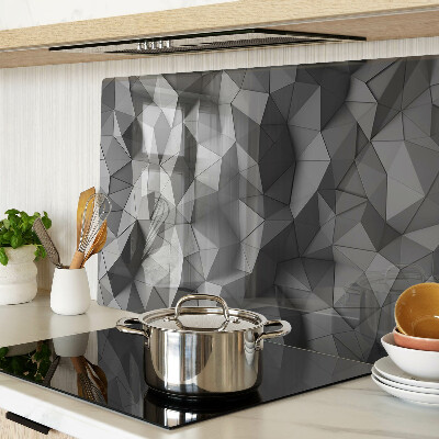 Szklana deska do krojenia Abstrakcyjny wzór geometryczny w odcieniach szarości