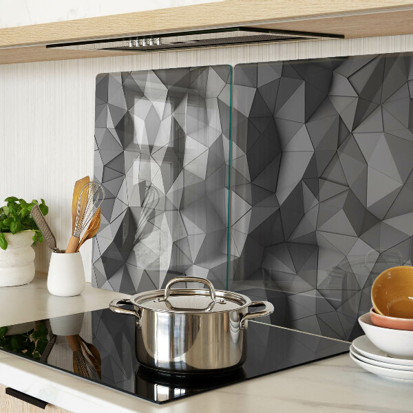 Snijplanken van glas Abstract geometrisch patroon in grijstinten