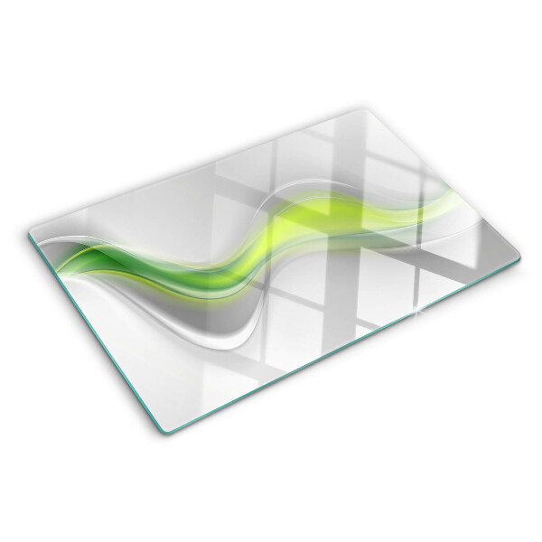 Szklana deska do krojenia Fale w odcieniach zieleni