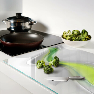 Szklana deska do krojenia Fale w odcieniach zieleni