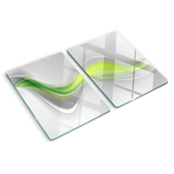 Szklana deska do krojenia Fale w odcieniach zieleni
