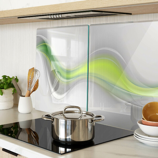 Szklana deska do krojenia Fale w odcieniach zieleni