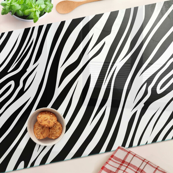 Snijplanken glas Zebrapatroon