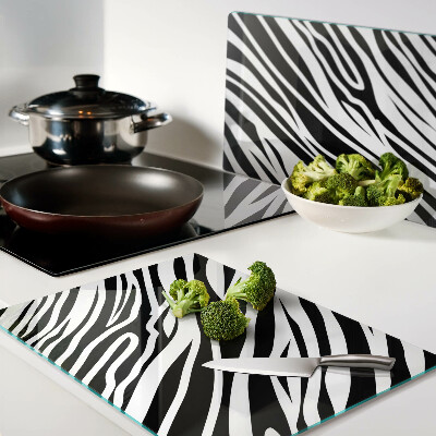 Snijplanken glas Zebrapatroon
