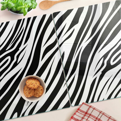 Snijplanken glas Zebrapatroon