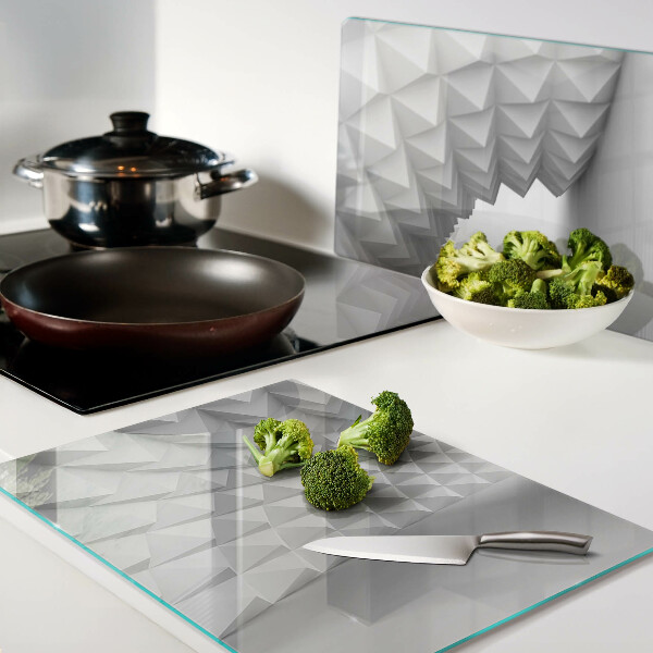 Deska kuchenna szklana Geometryczny wzór 3D