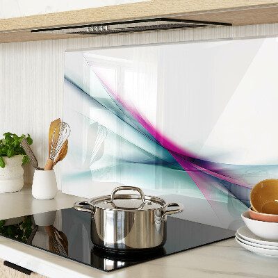 Deska kuchenna szklana Abstrakcyjne fale kolorów