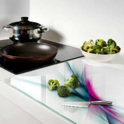 Deska kuchenna szklana Abstrakcyjne fale kolorów