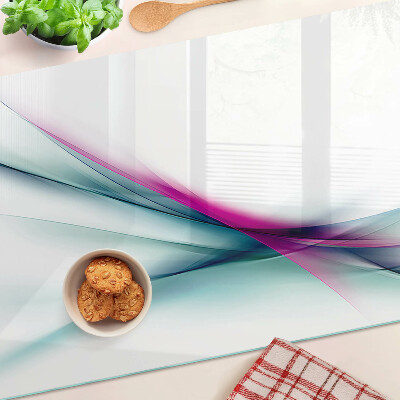 Deska kuchenna szklana Abstrakcyjne fale kolorów