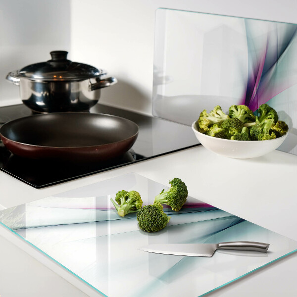 Deska kuchenna szklana Abstrakcyjne fale kolorów