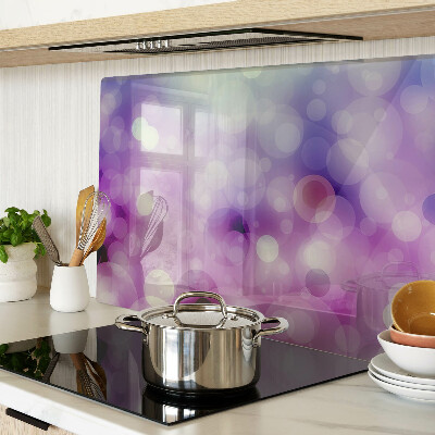 Szklana deska do krojenia Bokeh w odcieniach fioletu i różu