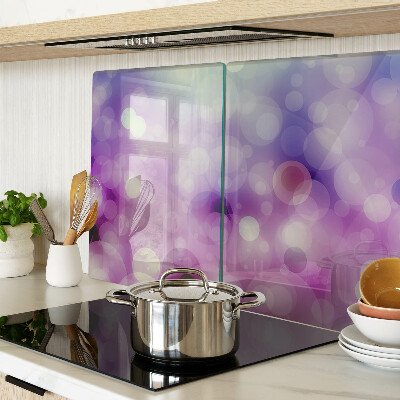 Snijplanken van glas Bokeh in paarse en roze tinten.