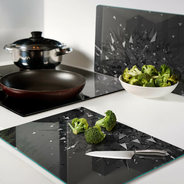 Snijplanken van glas Abstract geometrisch patroon