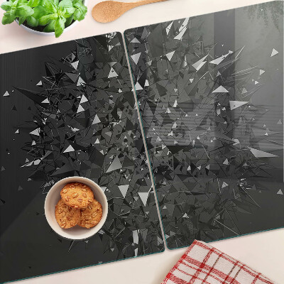 Snijplanken van glas Abstract geometrisch patroon