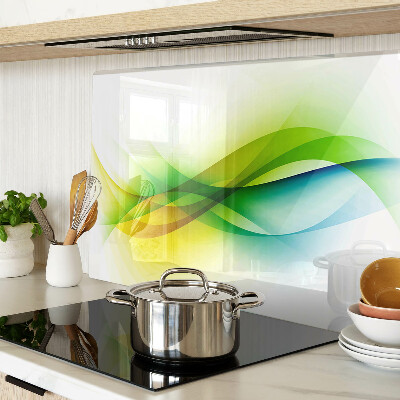 Szklana deska do krojenia Abstrakcyjne fale kolorów
