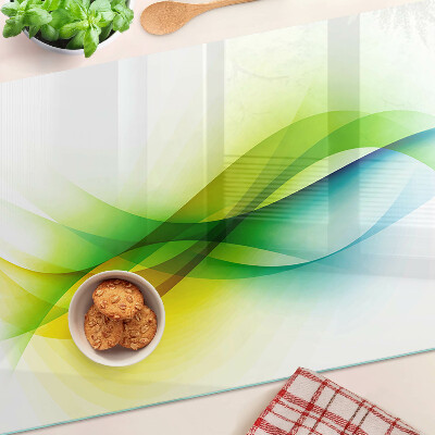 Glazen snijplanken Abstracte kleurgolven