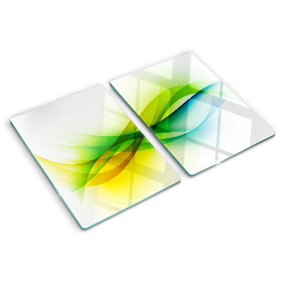 Glazen snijplanken Abstracte kleurgolven