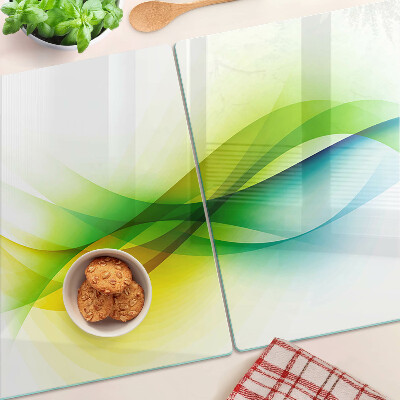 Glazen snijplanken Abstracte kleurgolven