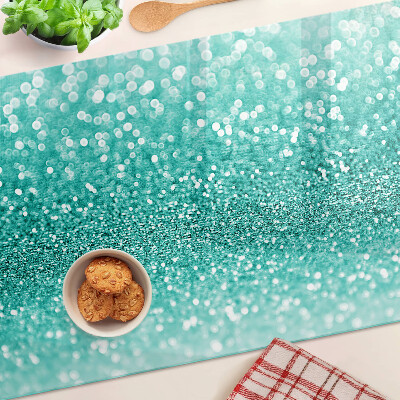 Snijplanken glas Sprankelende turquoise glitter