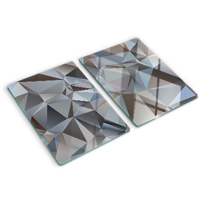 Szklana deska kuchenna Wzór diamentowych szlifów