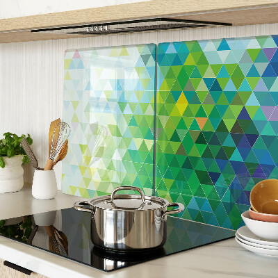 Snijplanken glas De geometrie van gekleurde driehoeken