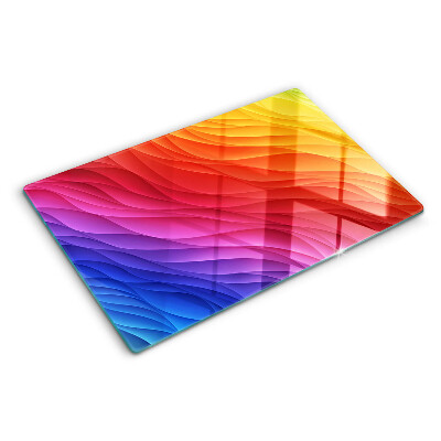 Snijplanken glas Kleurengolven