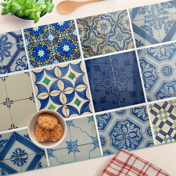 Szklana deska do krojenia Mosaic tile pattern