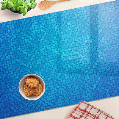 Szklana deska do krojenia Wzór falisty w odcieniach niebieskiego