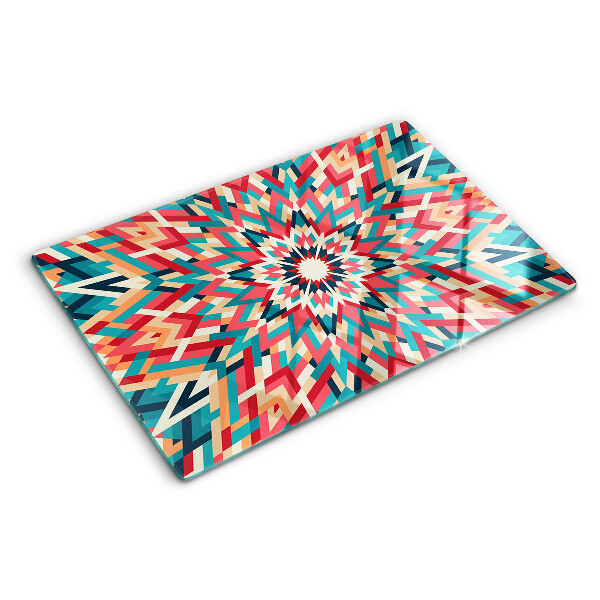 Szklana deska kuchenna Wielobarwna mandala