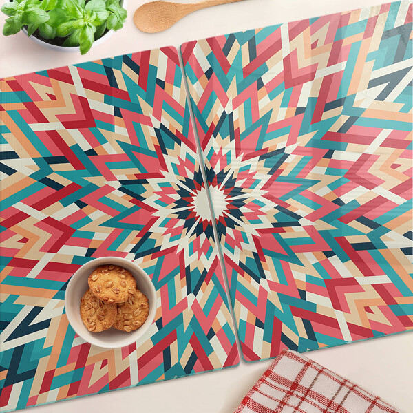 Snijplanken glas Veelkleurige mandala