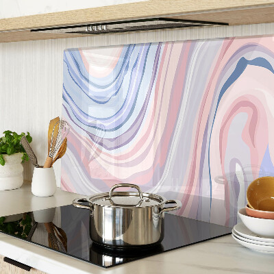 Deska kuchenna szklana Marmurkowy wzór w pastelowych kolorach